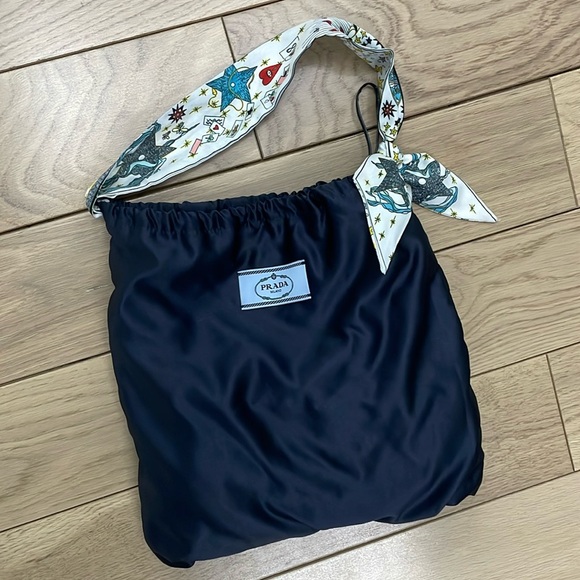 Prada silky dust bag converted should bag tote - Picture 2 of 3